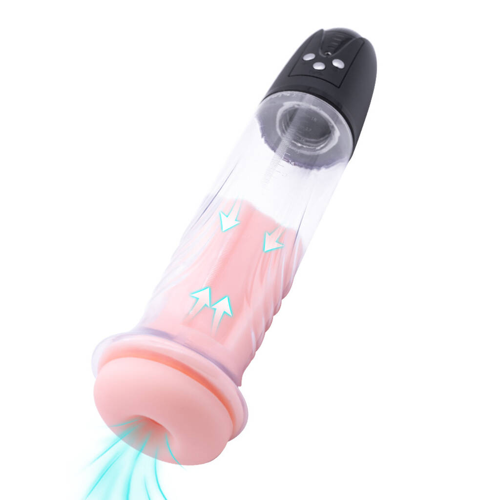 Rechargeable Multi-Functional Penis Pump with Silicone Sleeve – Quiet & Waterproof Design for Enhanced Pleasure